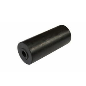 "Trailparts 150mm Black Flat Keel Roller - Durable and Reliable Boat Part"