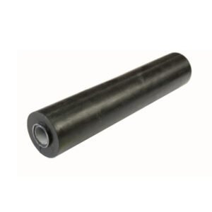 "Trailparts 300mm Black Flat Keel Roller - Durable and Reliable Boat Part"