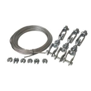 "Trailparts Mechanical Cable Brake Kit Complete: 2 Axle 15M for Maximum Braking Performance"