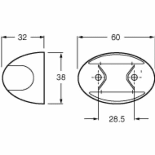 "Hella Duraled Rear Position/End Outline Lamp: Brighten Your Vehicle's Rear View"