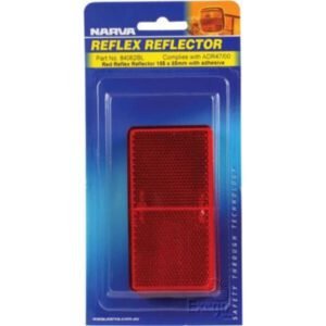 "Narva 84062Bl Clear Retro Reflector 105 X 55mm - Self Adhesive for Maximum Visibility"