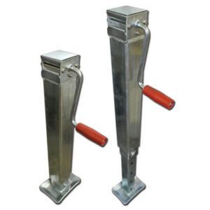 "Alko 70mm Square Drop Down Landing Leg - Secure Your Trailer Now!"