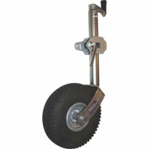 "Heavy-Duty Cm Trailers Jockey Wheel Swing Up Solid Tyre 350X4 - 220Kg Capacity"