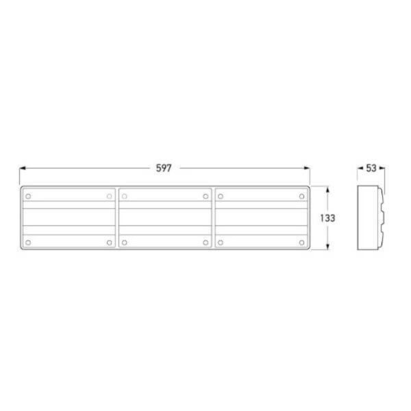 "Hella Designline LED Triple Module Stop/Rear Position/Rear Direction Indicator/Reversing Lamp - High Quality Lighting for Your Vehicle"