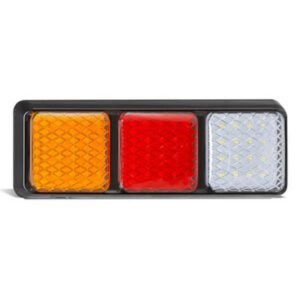 "LED Autolamp 282ARWMB: 12/24v Stop/Tail/Indicator/Reverse Light with Amber/Red/Clear Lens"