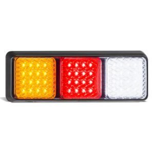 "LED Autolamp 282ARWMB: 12/24v Stop/Tail/Indicator/Reverse Light with Amber/Red/Clear Lens"