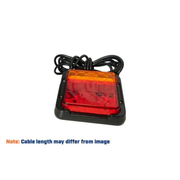 "Trailparts LED Tail Lamp - 120x125mm, Multivolt, L/H - Brighten Your Trails!"