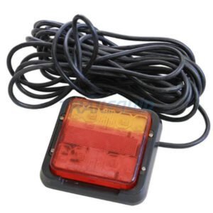 "Trailparts LED Tail Lamp - 120x125mm, Multivolt, 9M Cable - Left Hand Side"