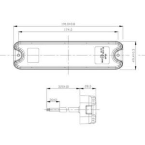 "Trailparts L2600M LED Tail Lamp with Reflector - Brighten Your Path!"