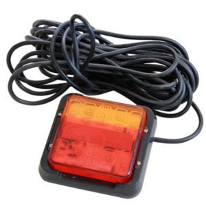 "Trailparts LED Tail Lamp - 120x125mm, Multivolt, 6M Cable - Left Hand Side"