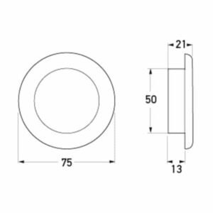 "Hella 12V White LED Round Lamp - Brighten Up Your Home!"