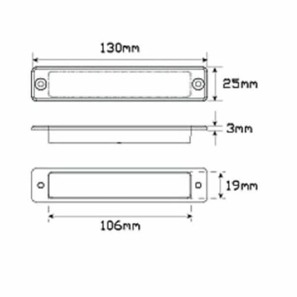 "25 Series Stop/Tail LED Autolamps 25R12 - Bright & Durable Lighting Solution"