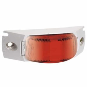 "Narva 91638 9-33V Red LED Rear End Outline Marker Lamp with White Header Mount Base"