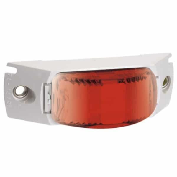 "Narva 91638 9-33V Red LED Rear End Outline Marker Lamp with White Header Mount Base"