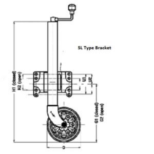 "200mm Large Swivel Mount ALKO Jockey Wheel - Heavy Duty & Durable"