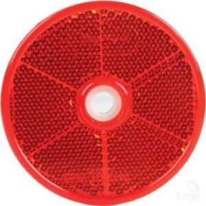 "Narva 84012Bl Clear Retro Reflector 60mm Diameter with Central Fixing Hole"