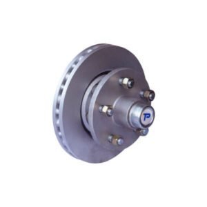 "Trailparts 235mm Cast Iron Disc Vented 1500kg Hub Kit 5 x 4 1/2" - Heavy Duty Hub Kit for Off-Road Vehicles