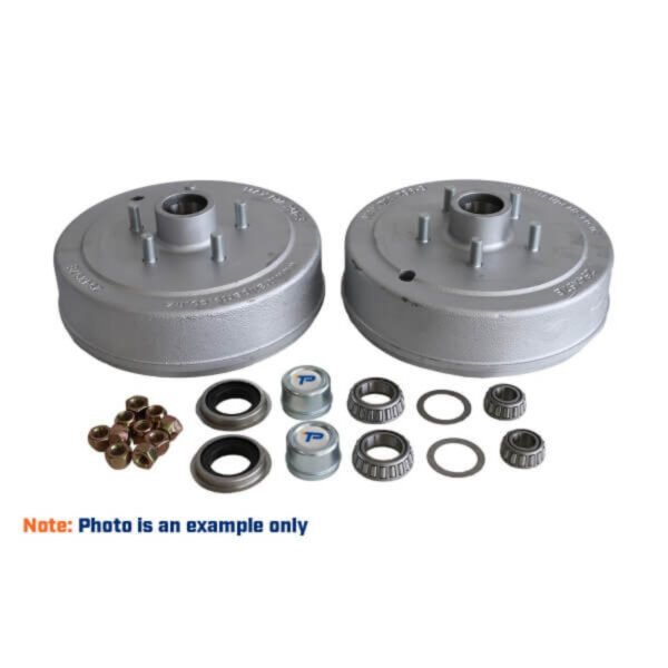 "Trailparts 9" Drum Hub Kit 1500kg 5x4 1/2" - Heavy Duty Axle Hubs for Off-Road Vehicles