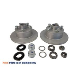 "260mm Disc Hub Kit 1750kg Galv 5 x 4 1/2" - Heavy Duty Trailparts for Off-Road Adventures