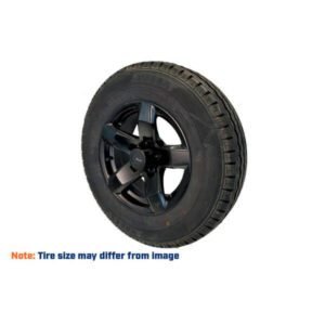 "Trailparts XENITH BLACK 195/60R14C 900kg Rim/Tyre - Durable & Reliable for Off-Road Adventures"